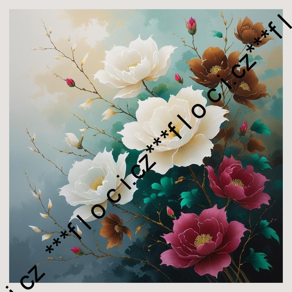 12132.Kočárkovina panel čtverec na OBJEDNÁVKU  různé varianty (barevný okraj) 