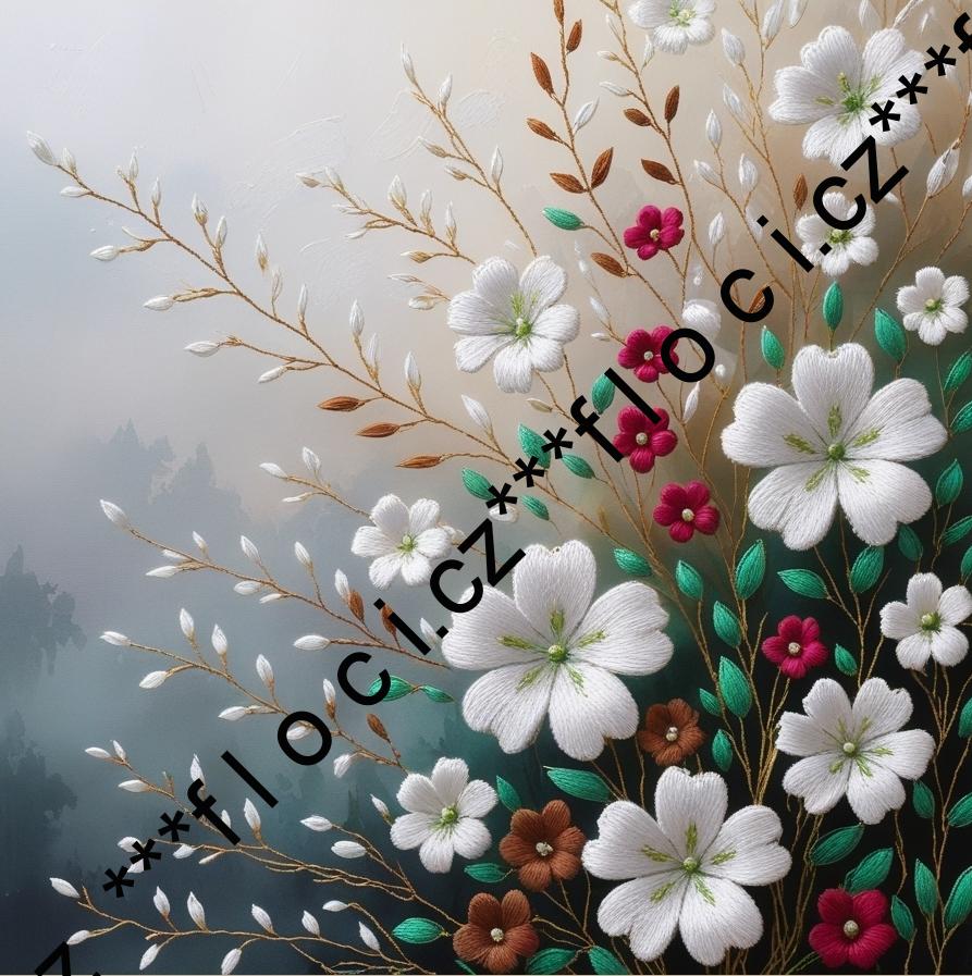 12156.Kočárkovina panel čtverec na OBJEDNÁVKU  různé varianty (bez okrajů na šití)