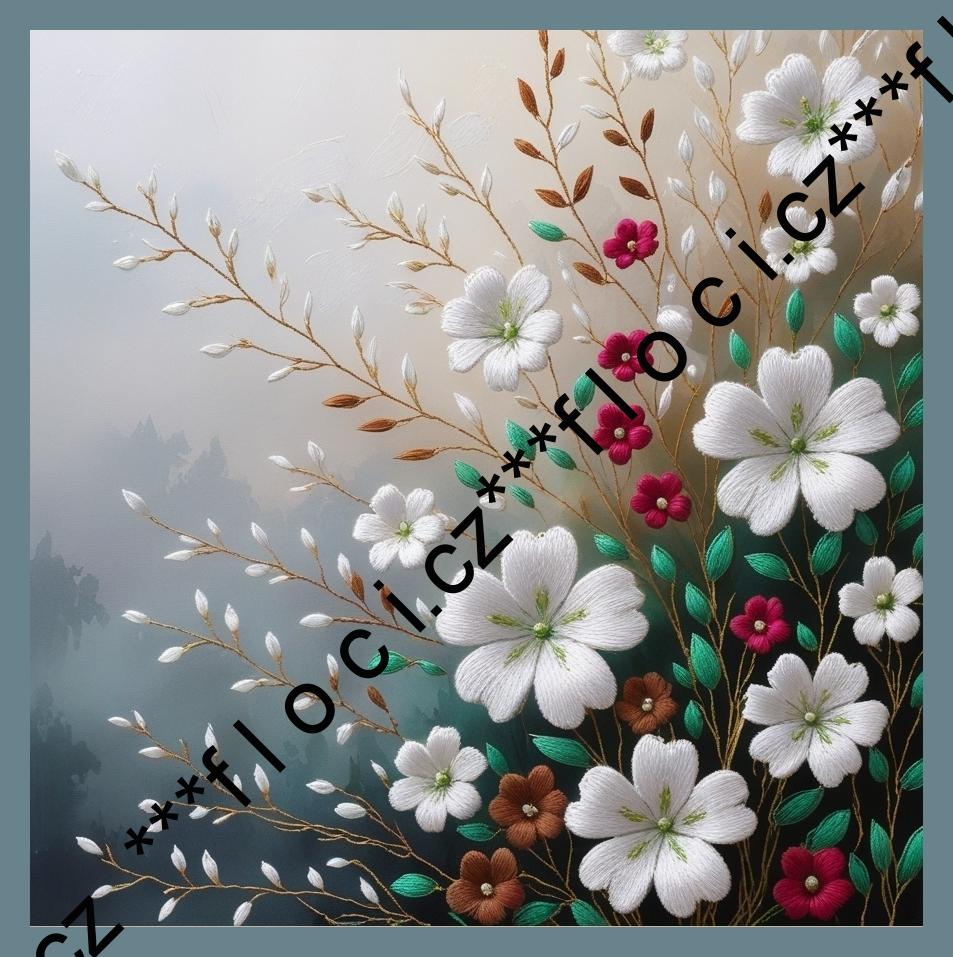 12157.Kočárkovina panel čtverec na OBJEDNÁVKU  různé varianty (barevný okraj) 