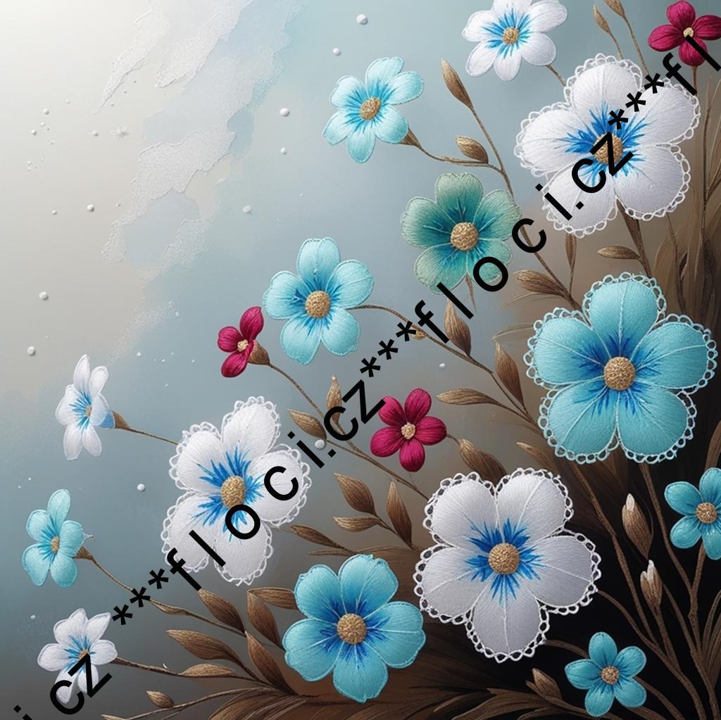 12166.Kočárkovina panel čtverec na OBJEDNÁVKU  různé varianty (bez okrajů na šití)