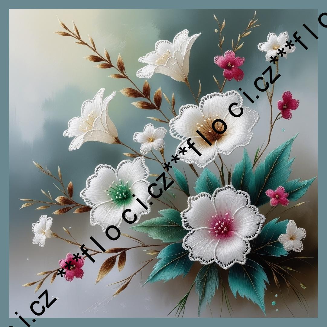 12172.Kočárkovina panel čtverec na OBJEDNÁVKU  různé varianty (barevný okraj) 