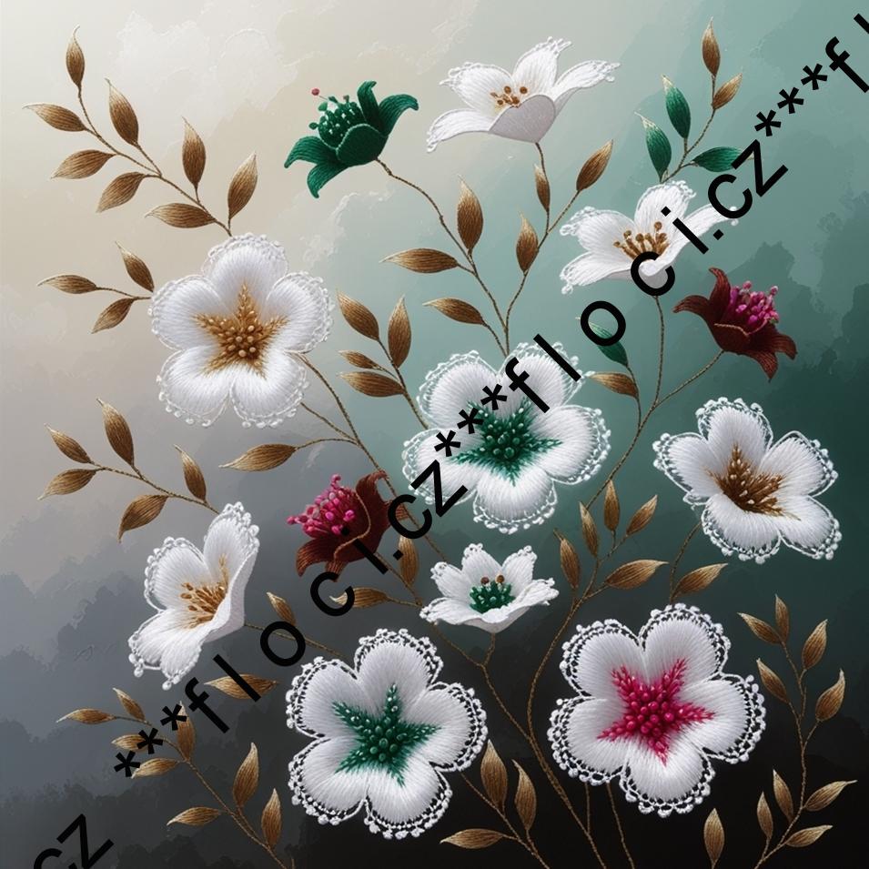 12176.Kočárkovina panel čtverec na OBJEDNÁVKU  různé varianty (bez okrajů na šití)