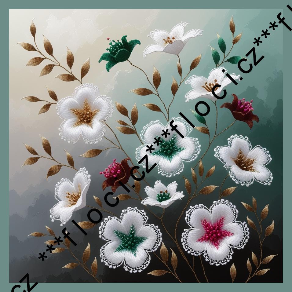 12177.Kočárkovina panel čtverec na OBJEDNÁVKU  různé varianty (barevný okraj) 