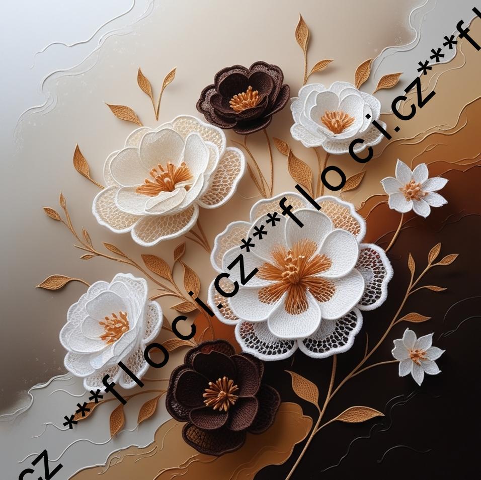 12181.Kočárkovina panel čtverec na OBJEDNÁVKU  různé varianty (bez okrajů na šití)