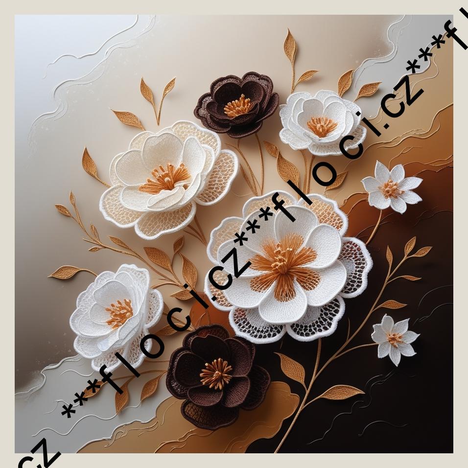 12182.Kočárkovina panel čtverec na OBJEDNÁVKU  různé varianty (barevný okraj) 