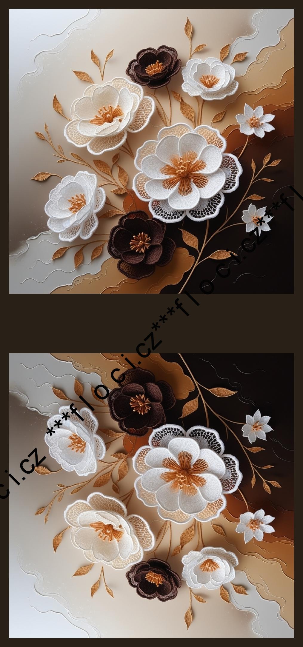 12184.Kočárkovina dvojpanel na OBJEDNÁVKU  různé varianty- přídavek na zapošití dna hnědá