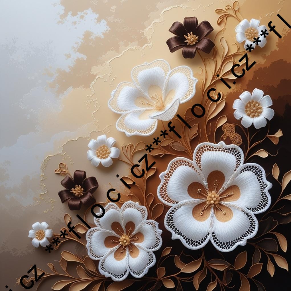 12186.Kočárkovina panel čtverec na OBJEDNÁVKU  různé varianty (bez okrajů na šití)