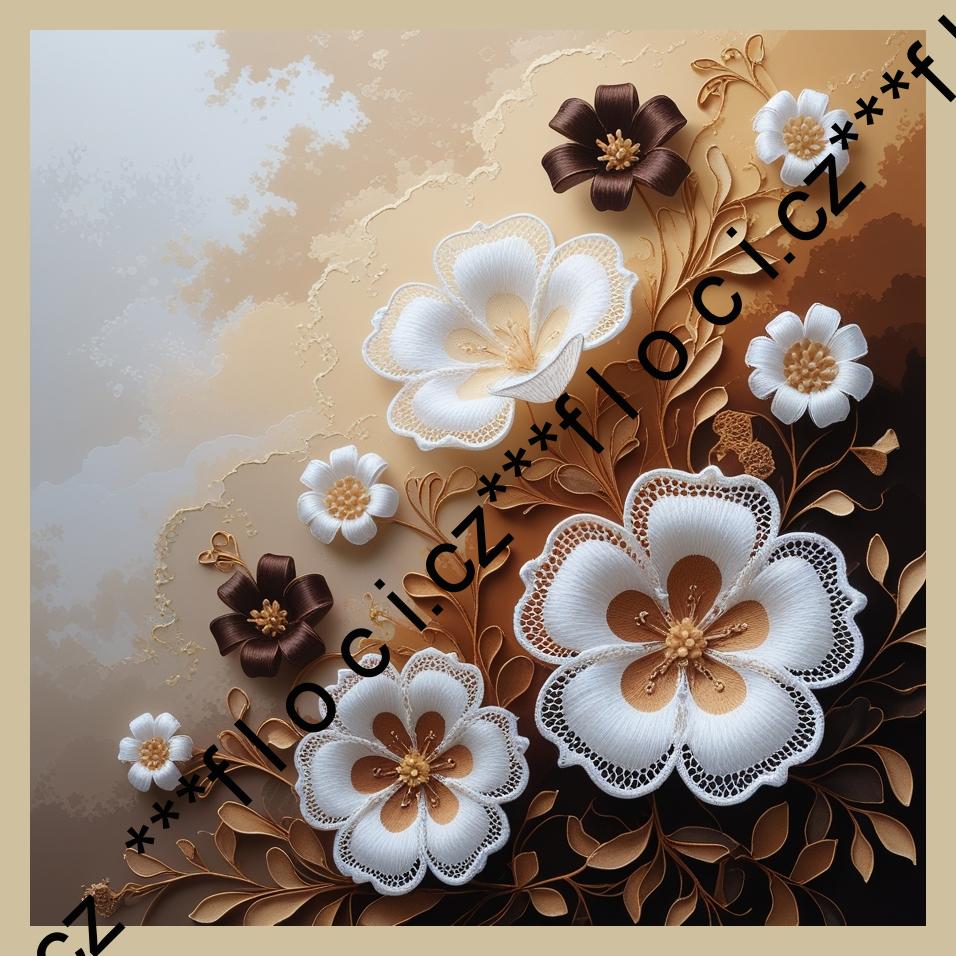 12187.Kočárkovina panel čtverec na OBJEDNÁVKU  různé varianty (barevný okraj) 