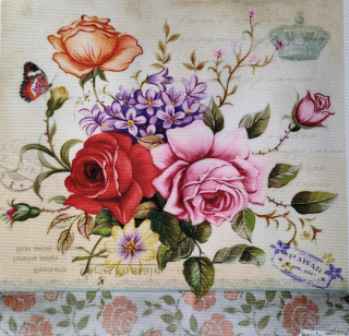 0254. Kočárkovina panel ( š. 18 cm x v. 17,5 cm) 