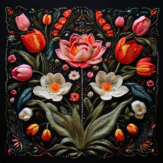 1643.Kočárkovina panel ( š. 26 cm x v. 26 cm) 